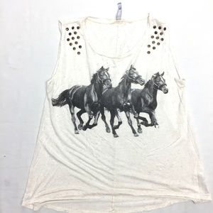 Love Culture M Horse Design Tanktop
